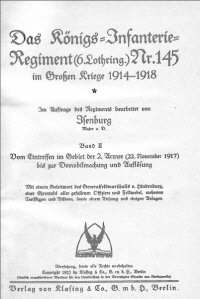 Verlustliste: Königs-Infanterie-Regiment (6. Lothringisches ) Nr. 145 (Offizierkorps)