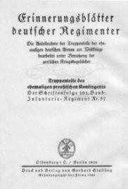 Verlustliste: Infanterie-Regiment „Herzog Ferdinand von Braunschweig“ (8. Westfälisches) Nr. 57 (Offiziere)