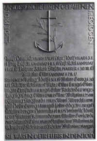 Speyer (Theologen), Tafel vom Bildhauer Prof. Hanns Dietrich aus Kaiserslautern