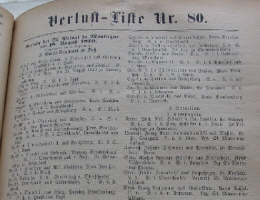 1870/71: Verlustliste Nr. 80