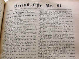 Verlustlisten der deutschen Armee im Feldzug 1870/71, Liste Nr. 91