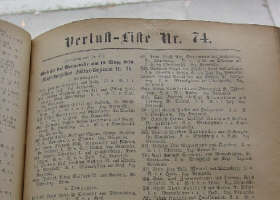 Verlustlisten der deutschen Armee im Feldzug 1870/71, Liste Nr. 74