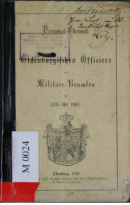 Verlustliste: Oldenburgische Offiziere 1775 - 1870, Foto © 2009 Karin Offen