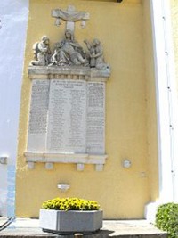 Falkenstein (Außenmauer Pfarrkirche), Landkreis Cham, Oberpfalz, Bayern