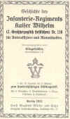 Verlustliste des Infanterie Regiments Kaiser Wilhelm (2. Großherzoglich Hessisches) Nr. 116 (1866 & 1870/71), Foto © 2005 Andreas Gußmann